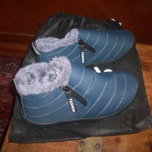 Women's Easy Slip On Outdoor Snow Fur Lined Ankle Boots Zip Up Size 41  /US 10.5